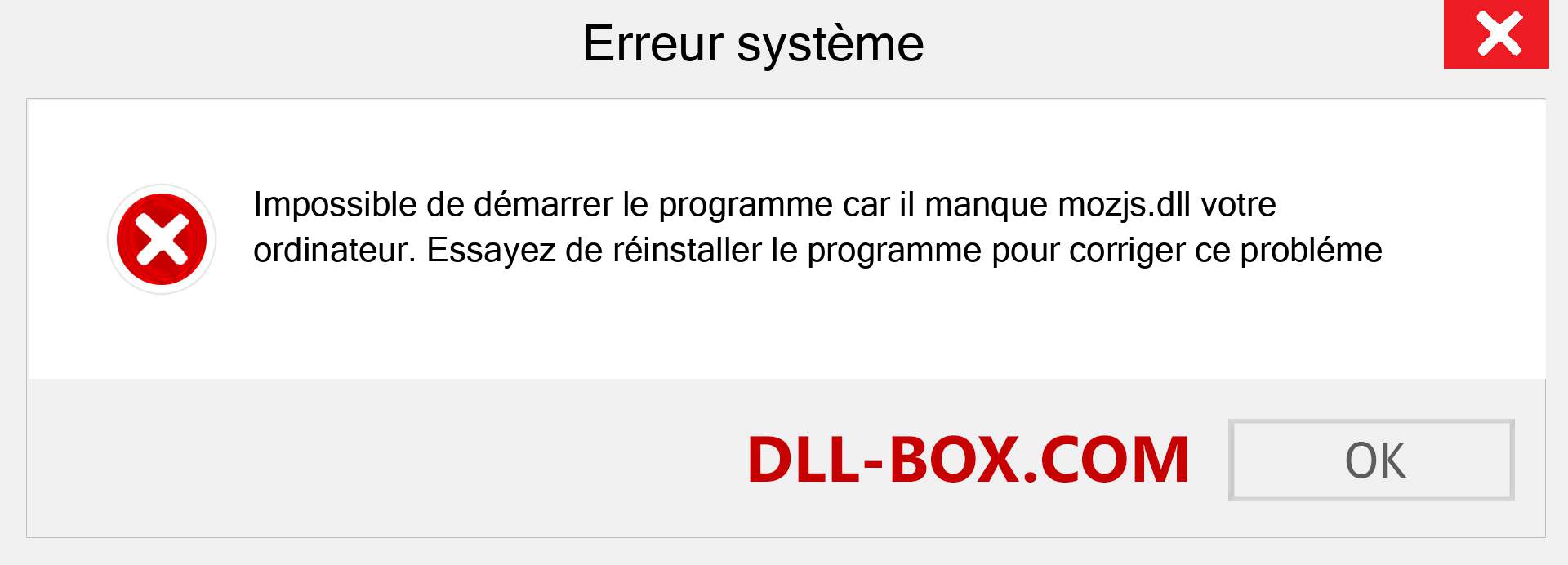 Le fichier mozjs.dll est manquant ?. Télécharger pour Windows 7, 8, 10 - Correction de l'erreur manquante mozjs dll sur Windows, photos, images